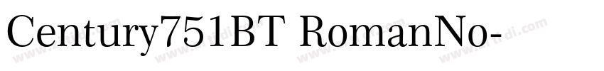 Century751BT RomanNo字体转换